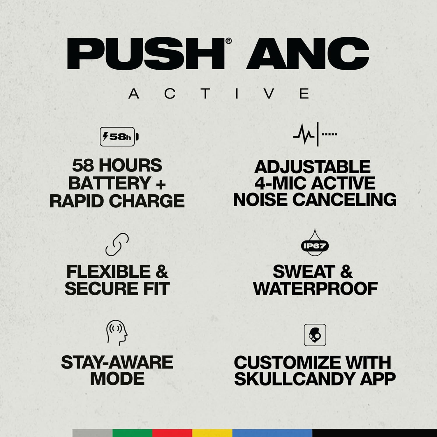 Thumbnail 1 de Skullcandy Push ANC Auriculares In-Ear Inalámbricos
