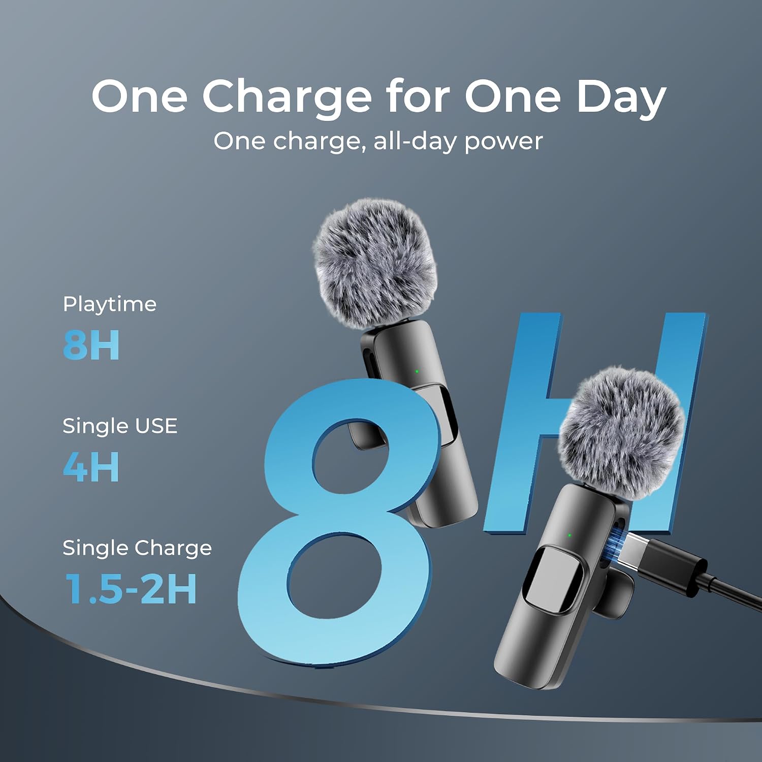 Detalle de YRF Wireless Lavalier Microphone for iPhone, iPad and Android — Crystal Sound with Noise Reduction