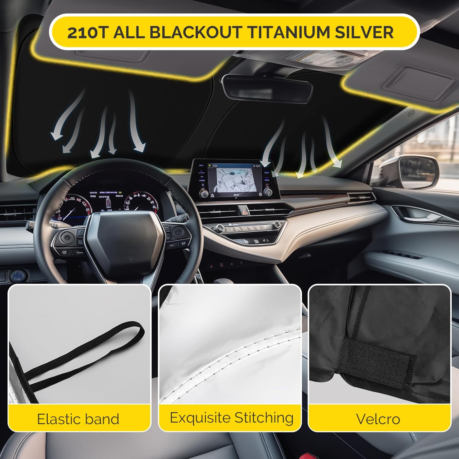 Detalle de Lexus NX windshield sun shade 2022-2026