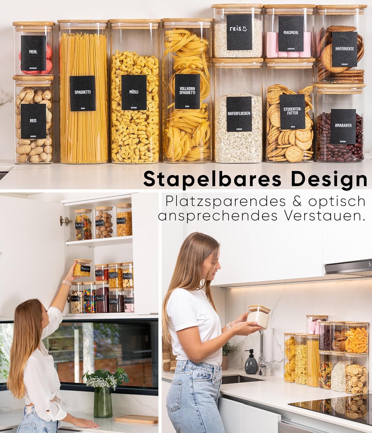 Thumbnail 6 de Deco haus Vorratsgläser mit Deckel 6er Set