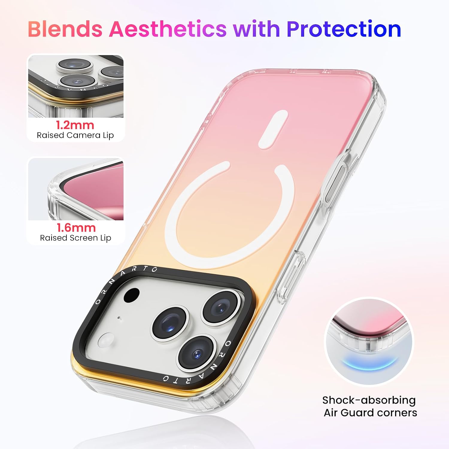 Thumbnail 4 de ORNARTO iPhone 17 Pro MagSafe case 6.3in