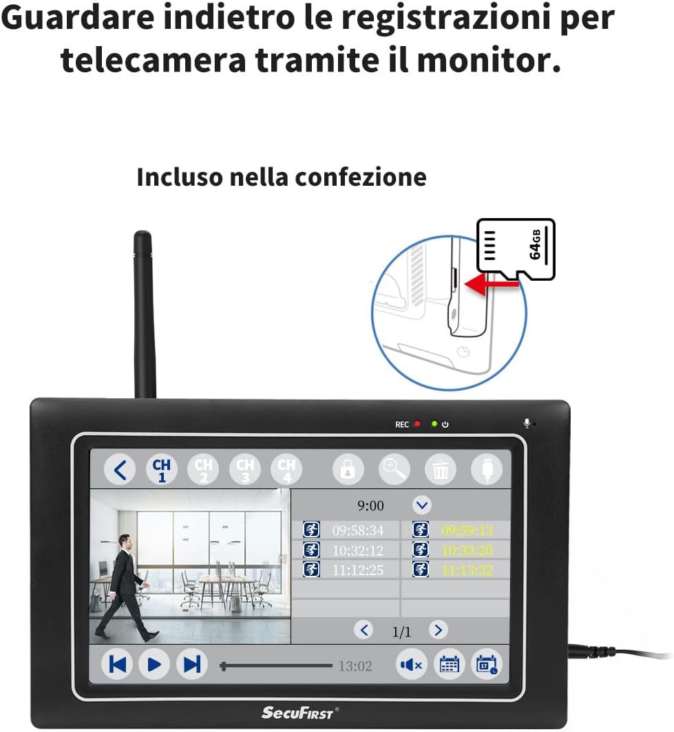 Thumbnail 4 de SecuFirst Kit videosorveglianza esterno 64 GB