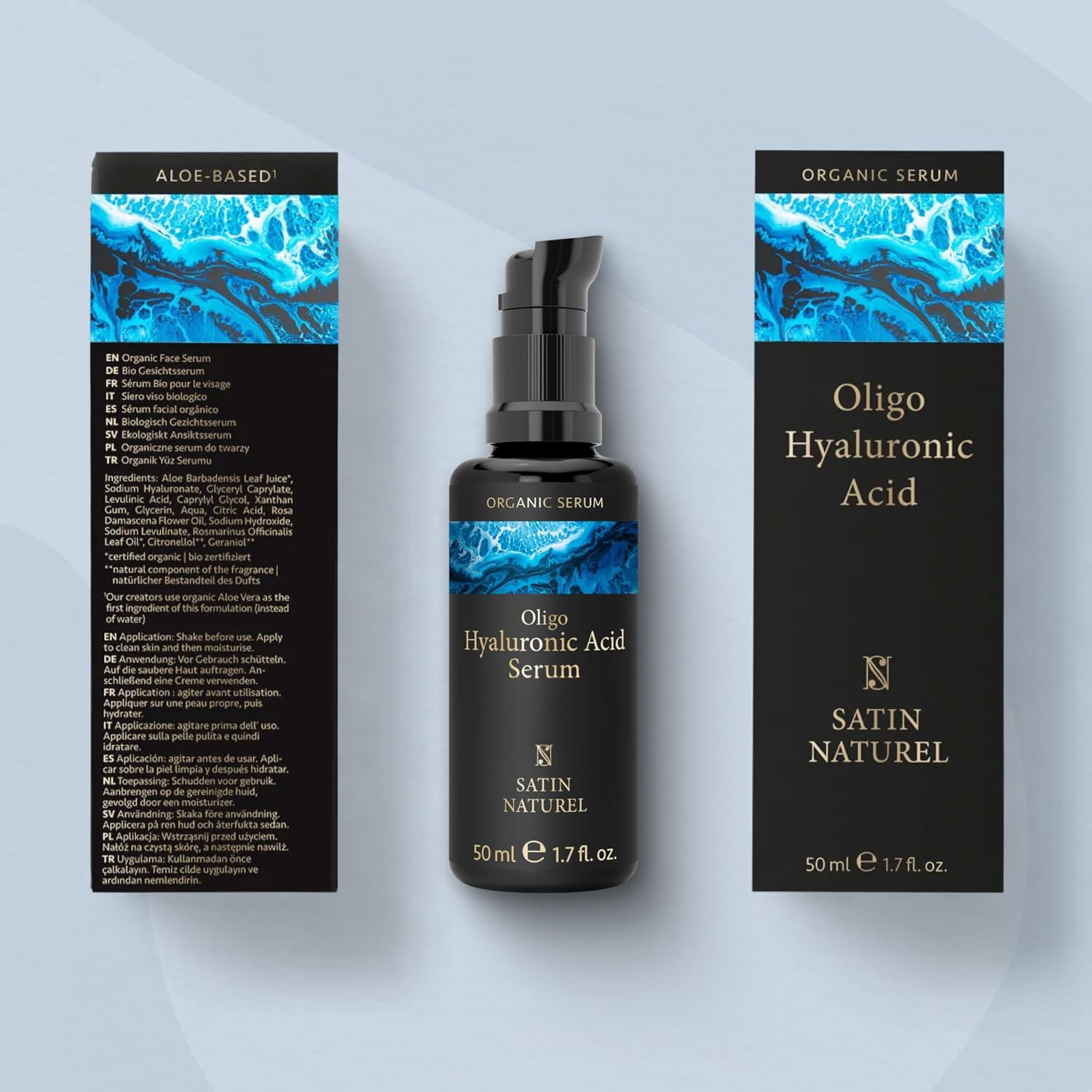 Detalle 2 de Satin Naturel Hyaluronsäure Serum 50ml 💧