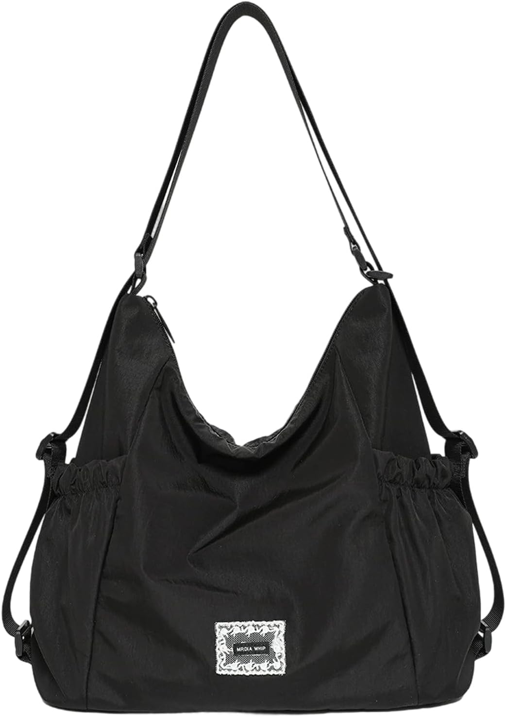 Detalle de Mabecol Borsa Donna Zaino 2 in 1 – tote da spalla trasformabile in zaino (Nero)
