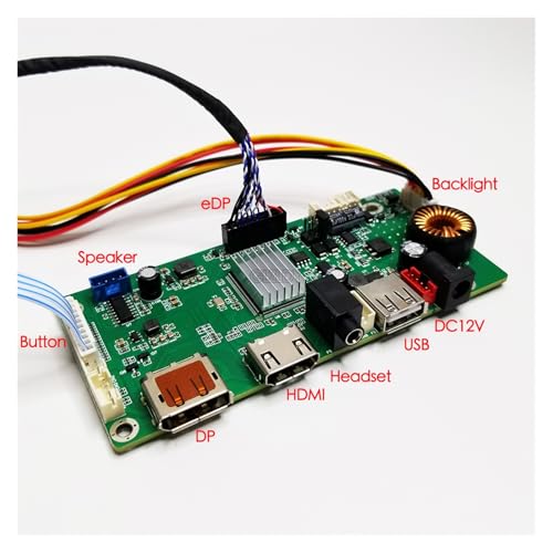 Detalle de Kit de Carte Contrôleur EDP 27'' LM270WQ1-SDC2 / LM270WQ1-SDA2 / LM270WQ1-SDB1 – DP, HDMI et USB pour écran LCD 2560 x 1440