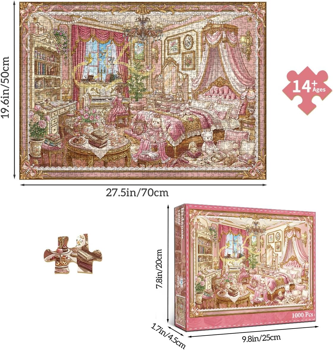 Detalle de HUADADA 1000-piece jigsaw puzzle