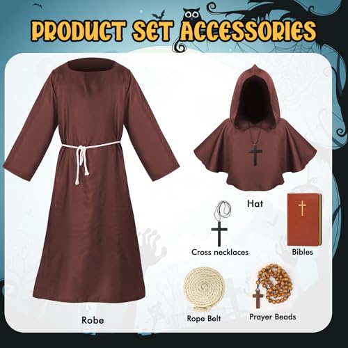 Detalle 2 de Lozzzyo Costume homme halloween médiéval 🎃
