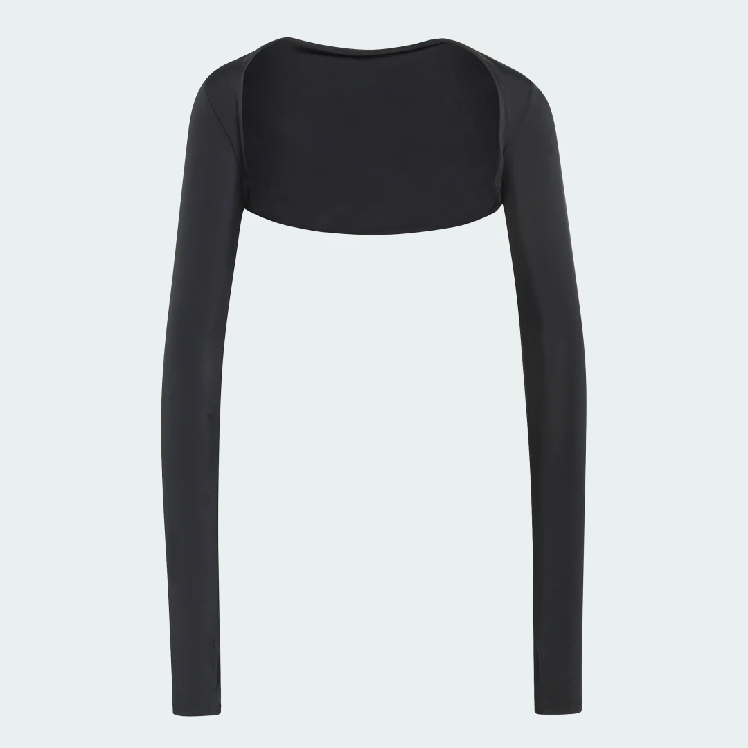 Detalle 2 de Adidas PrimeLift Essentials, bolero de entrenamiento negro con efecto moldeador