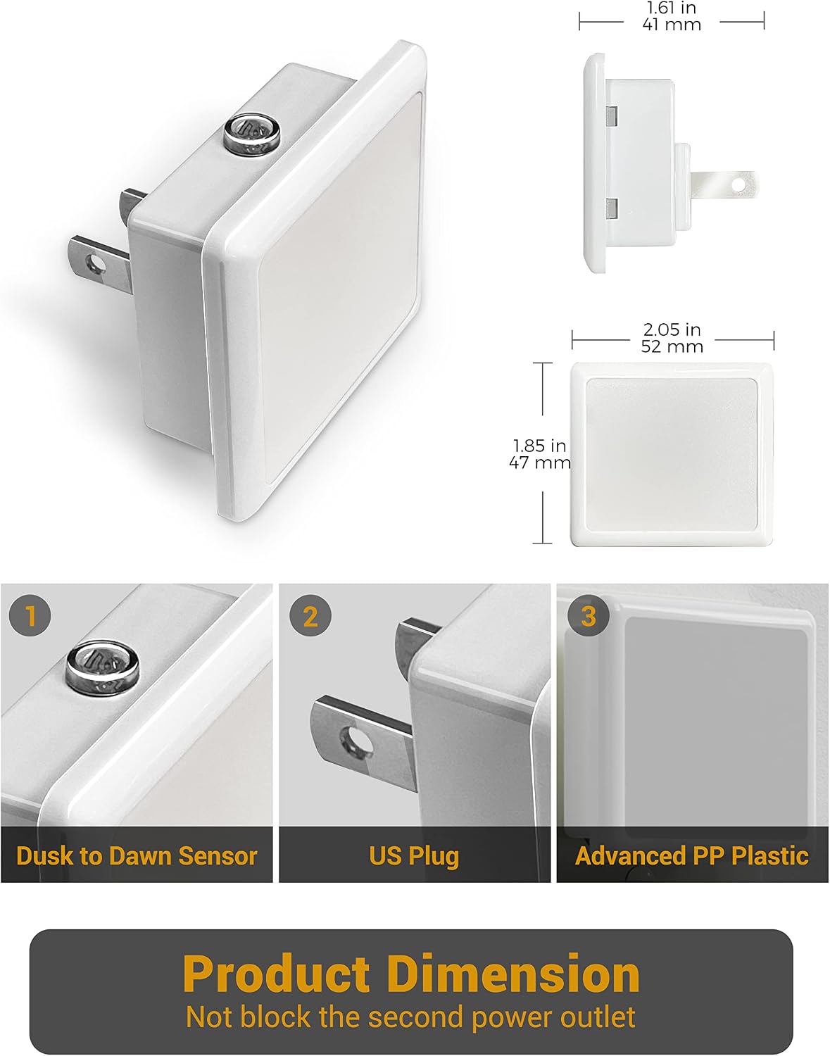 Thumbnail 5 de JandCase Plug-In Night Lights, 2-Pack