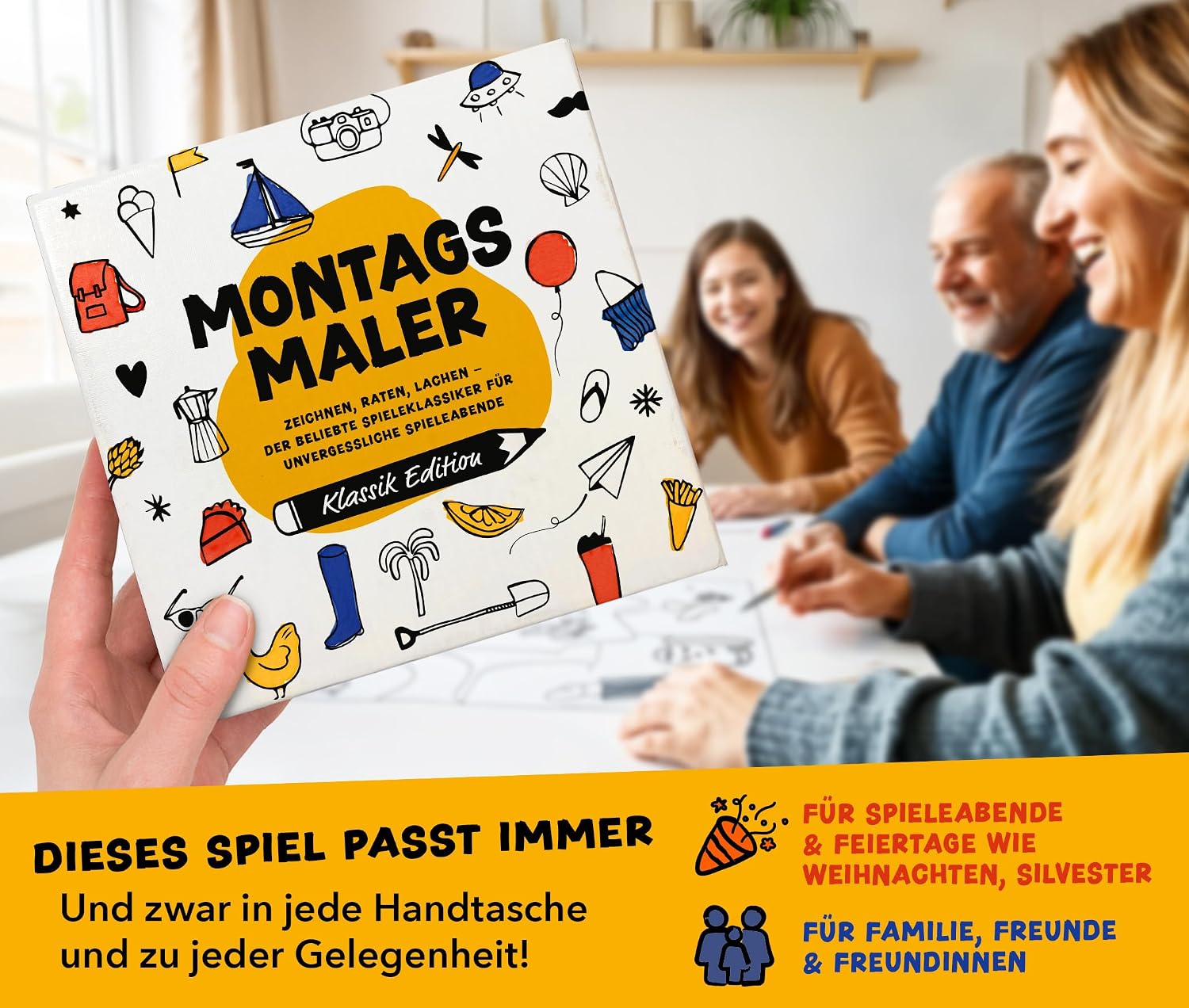Thumbnail 5 de MONTAGSMALER Lustiges Zeichenspiel 2500 Begriffe