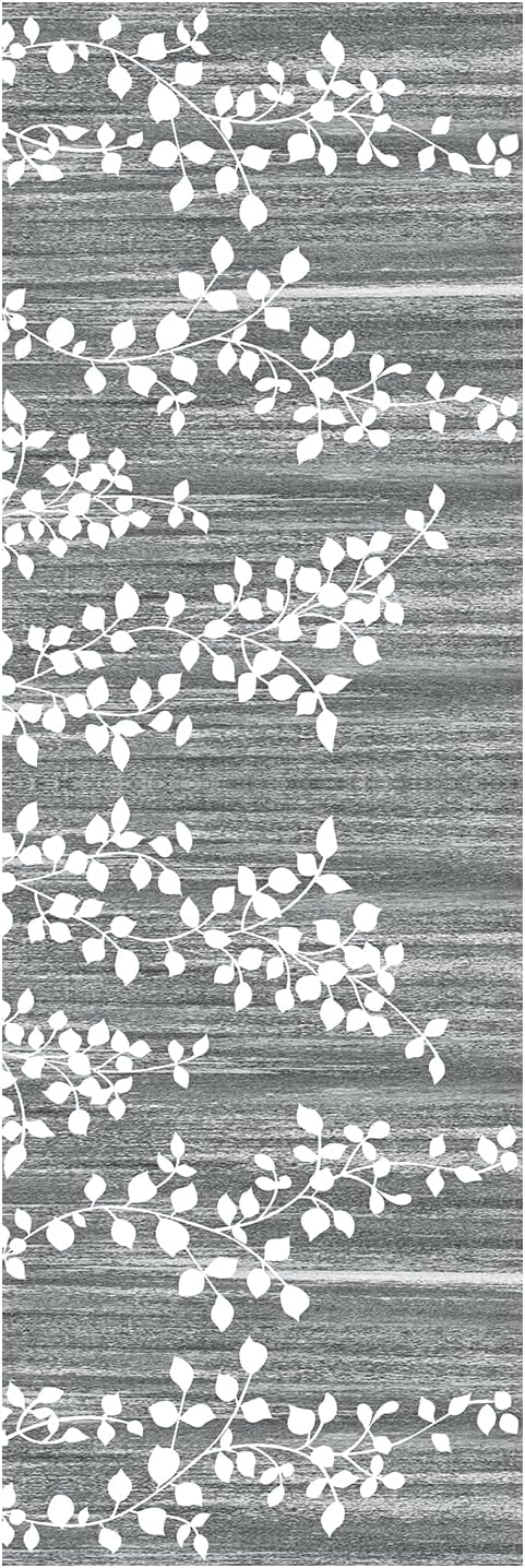 Detalle de WTHYGB Teppich Läufer 60x180 cm Grau-Blau – rutschfest, waschbar, flexibel für Flur, Küche, Waschküche