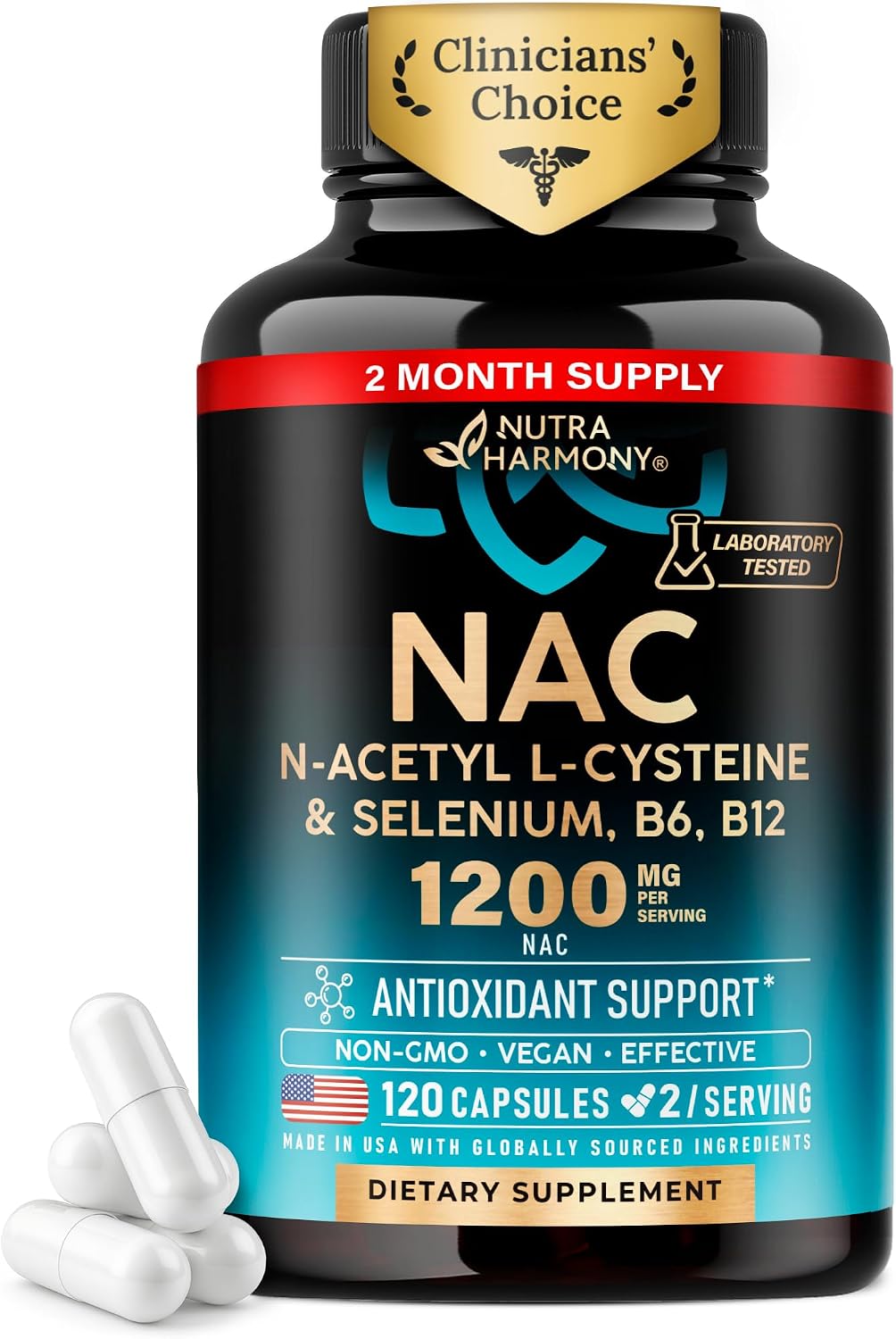 Detalle de NUTRAHARMONY NAC Supplement 120 Capsules