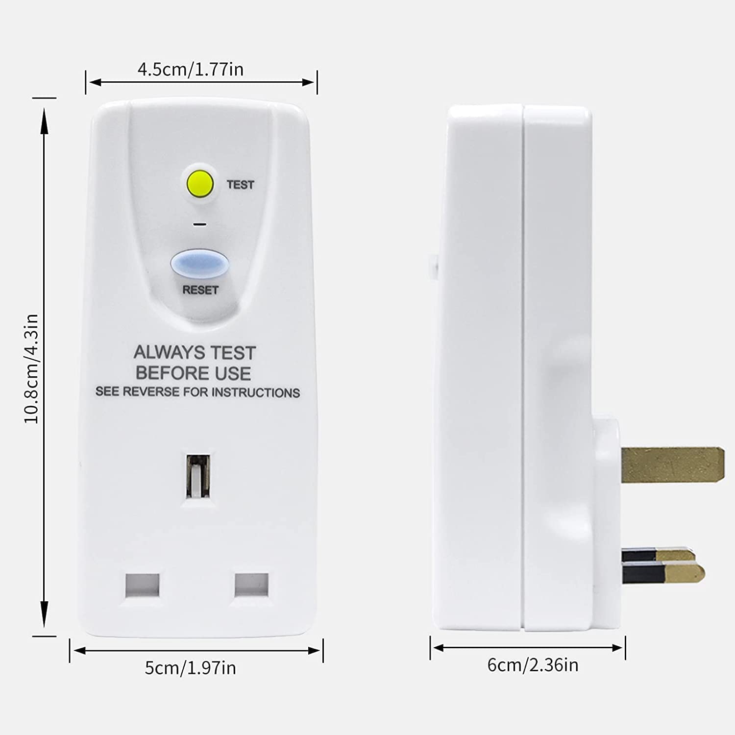 Thumbnail 6 de EXNICEXI RCD Plug Safety Adaptor 30mA
