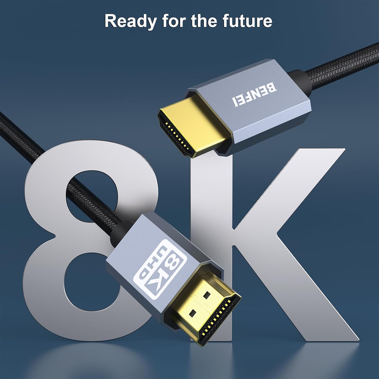Detalle 2 de BENFEI 8K Cavo HDMI 2.1 1,8 m 48 Gbps