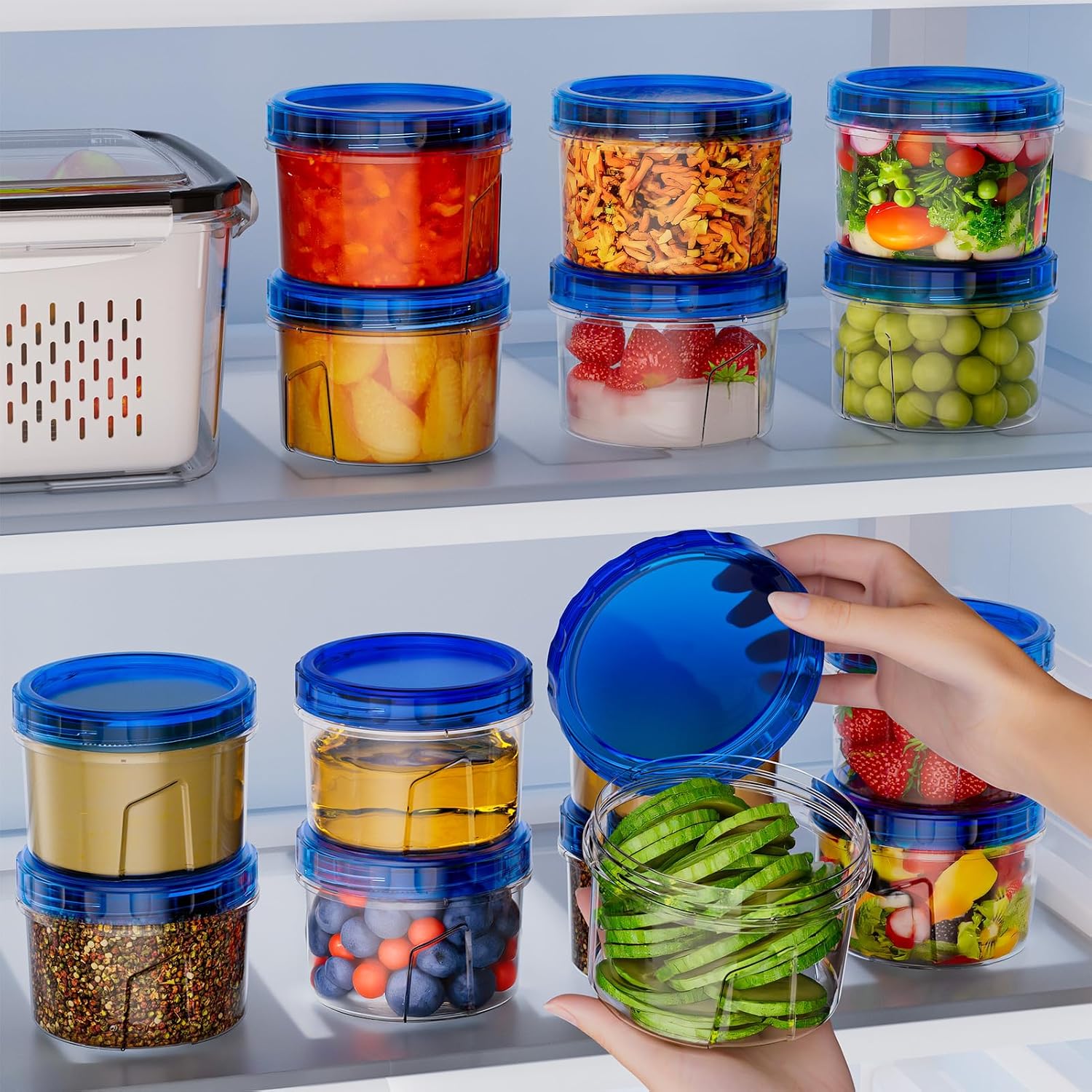 Thumbnail 3 de Winproper 16 oz Freezer Containers 6-Pack