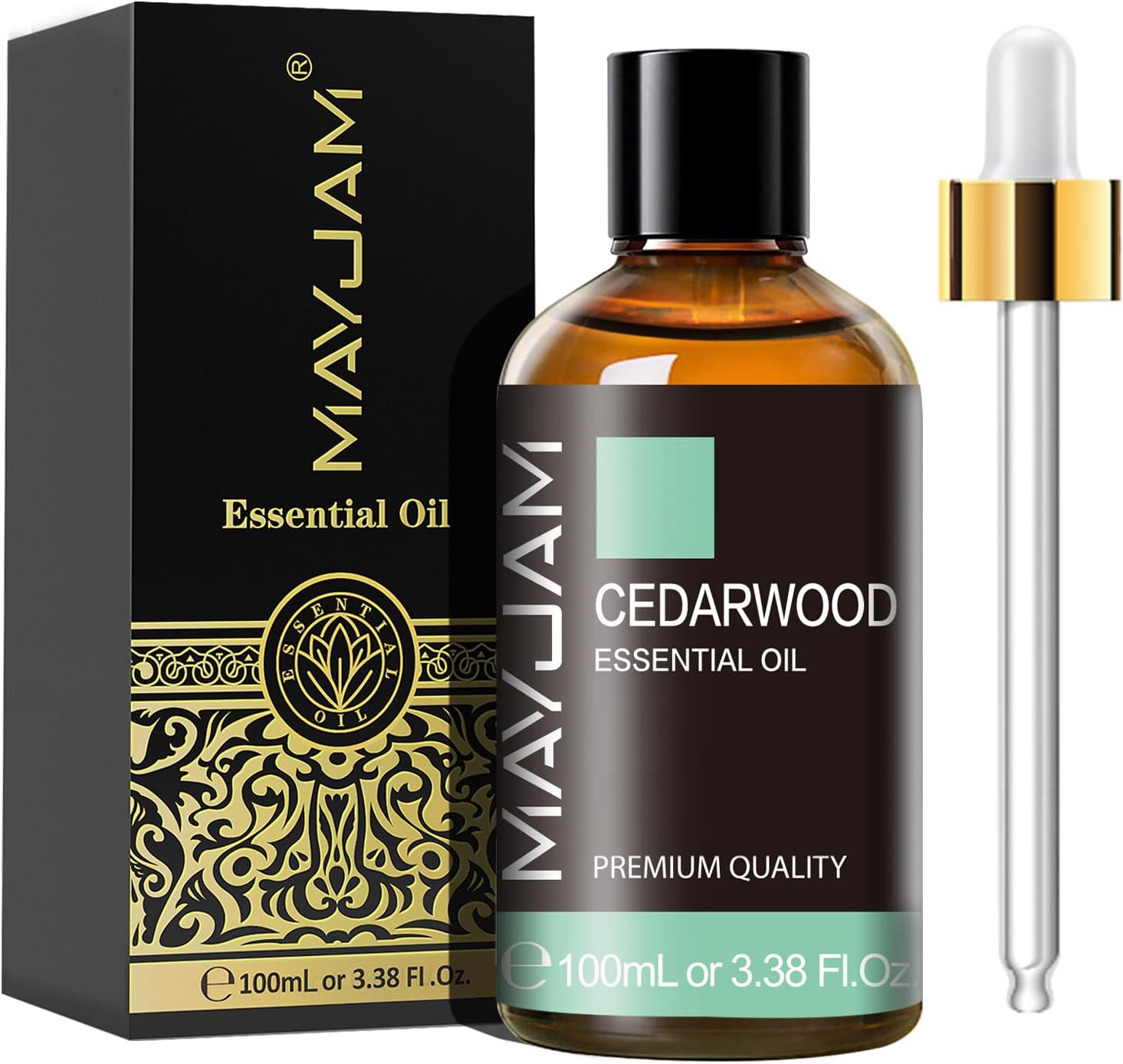 Imagen de MAYJAM Cedarwood Essential Oils 100ML – Ideal for Diffusers, Humidifiers and DIY blends en OfertitasTOP
