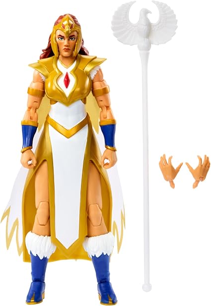 Detalle de Masters of the Universe MOTU Revolution Sorceress Figura con accesorios 🧙