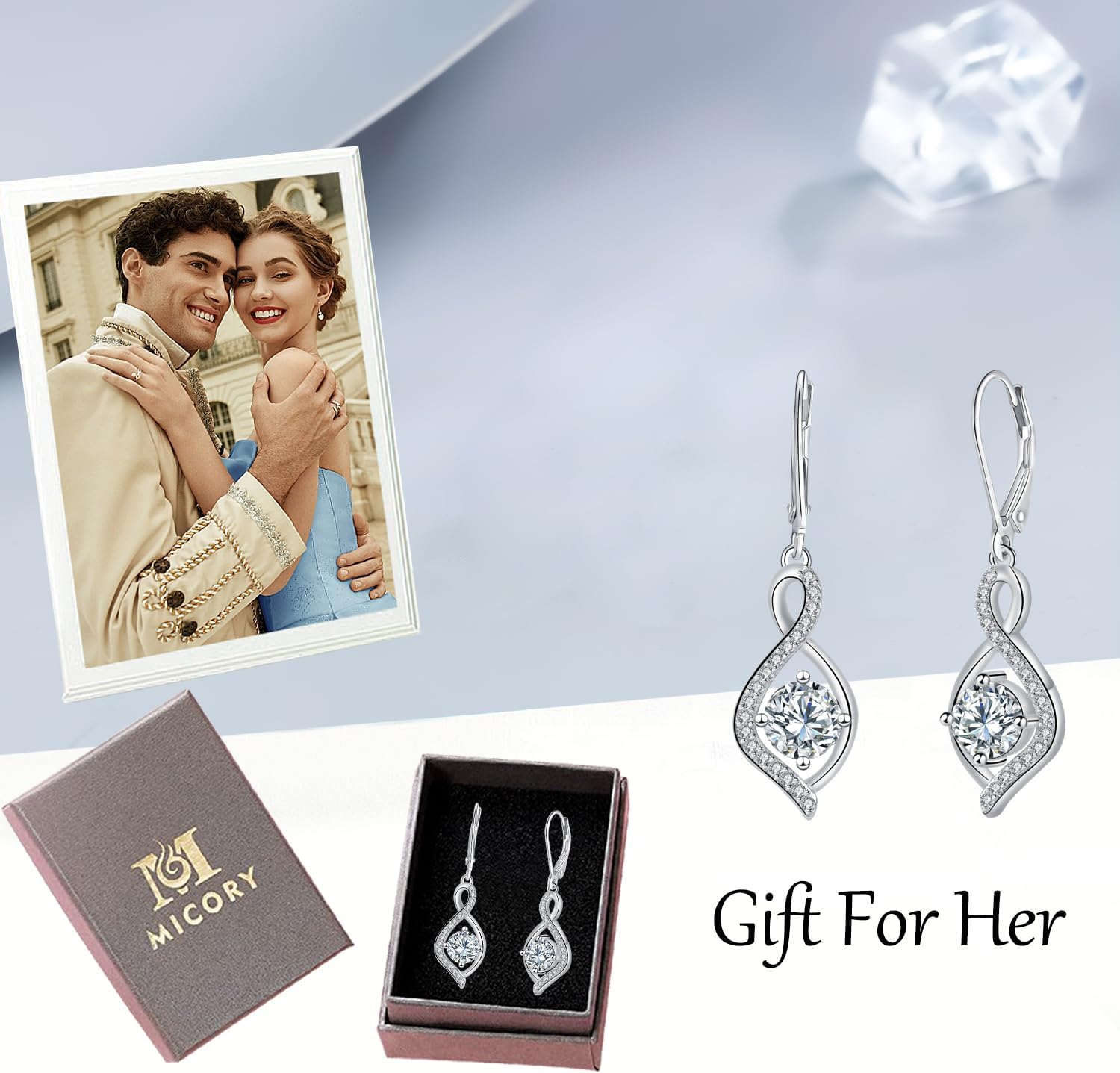 Thumbnail 6 de Micory Femme boucles d’oreilles argent 925