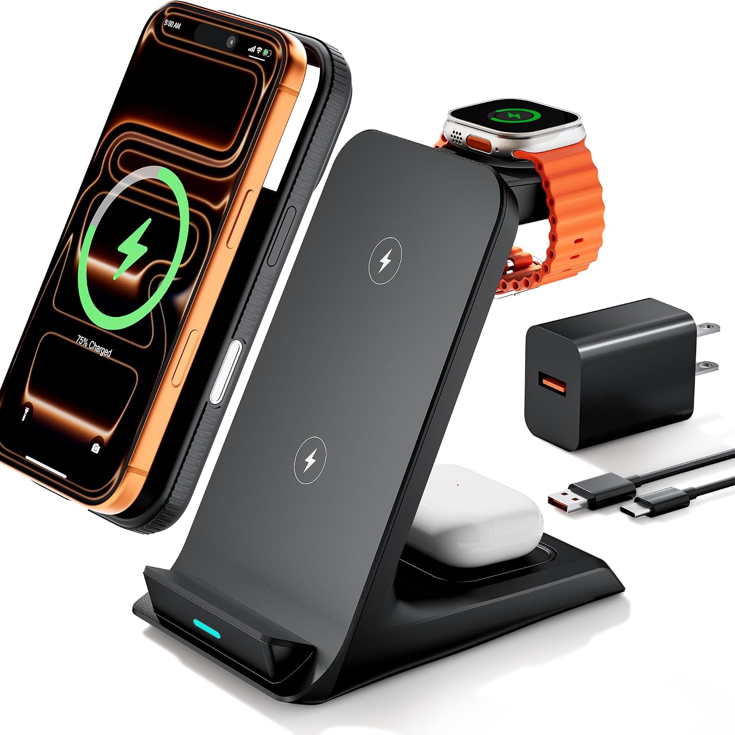 Detalle de Eazpower 3-in-1 Wireless Charger ⚡