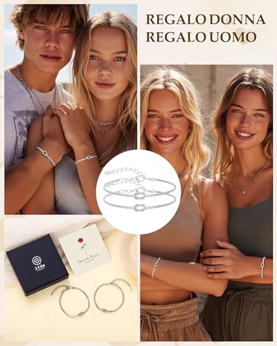 Detalle 2 de J.Fée bracciali di coppia in argento 925