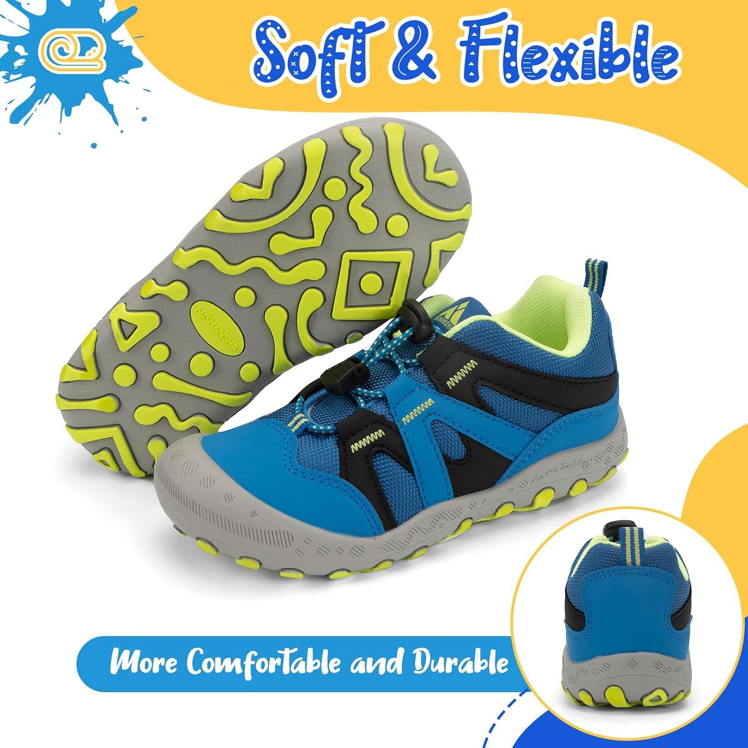 Detalle de Mishansha Bambini Scarpe da Trekking Traspirante Antiscivolo per Ragazzi – comodità e robustezza per l’esterno
