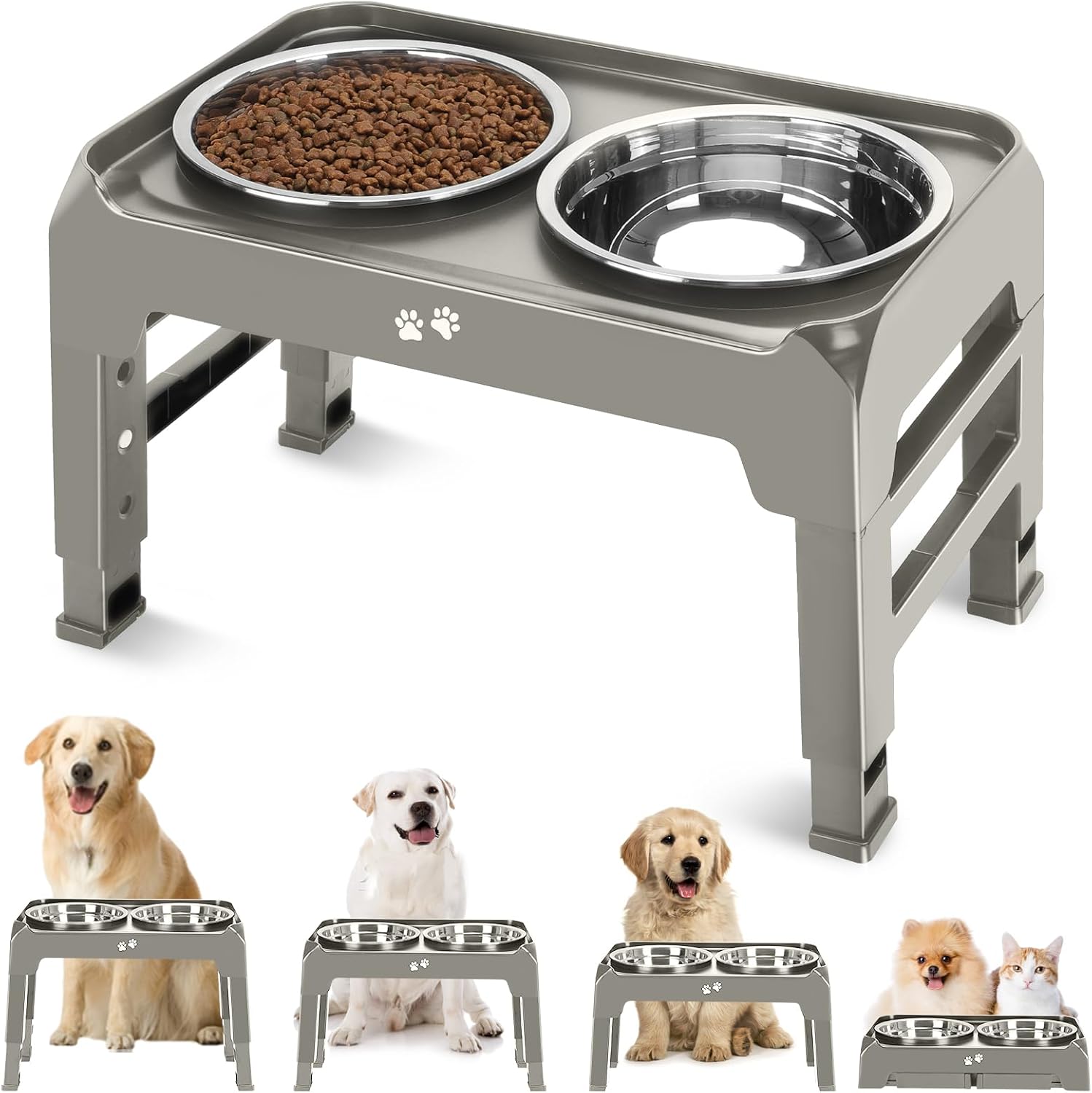 Detalle de Raised Dog Bowl Stand, 50 oz