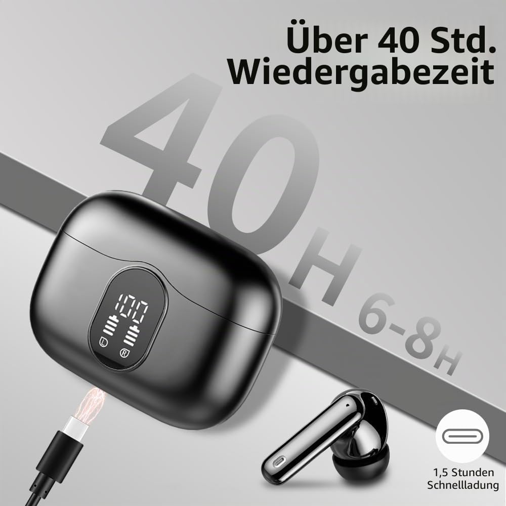 Thumbnail 6 de Btootos Bluetooth Kopfhörer 40 Std Spielzeit