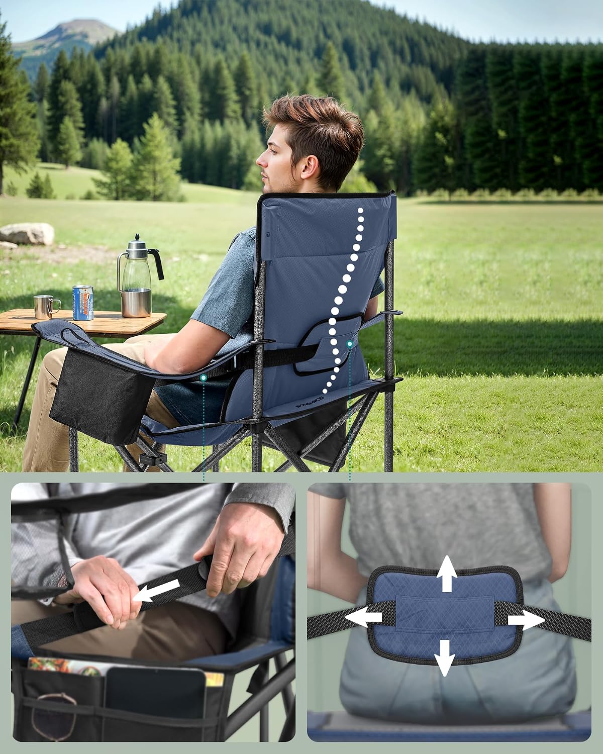 Thumbnail 4 de SONGMICS Chaise Pliante Camping GCB066G01