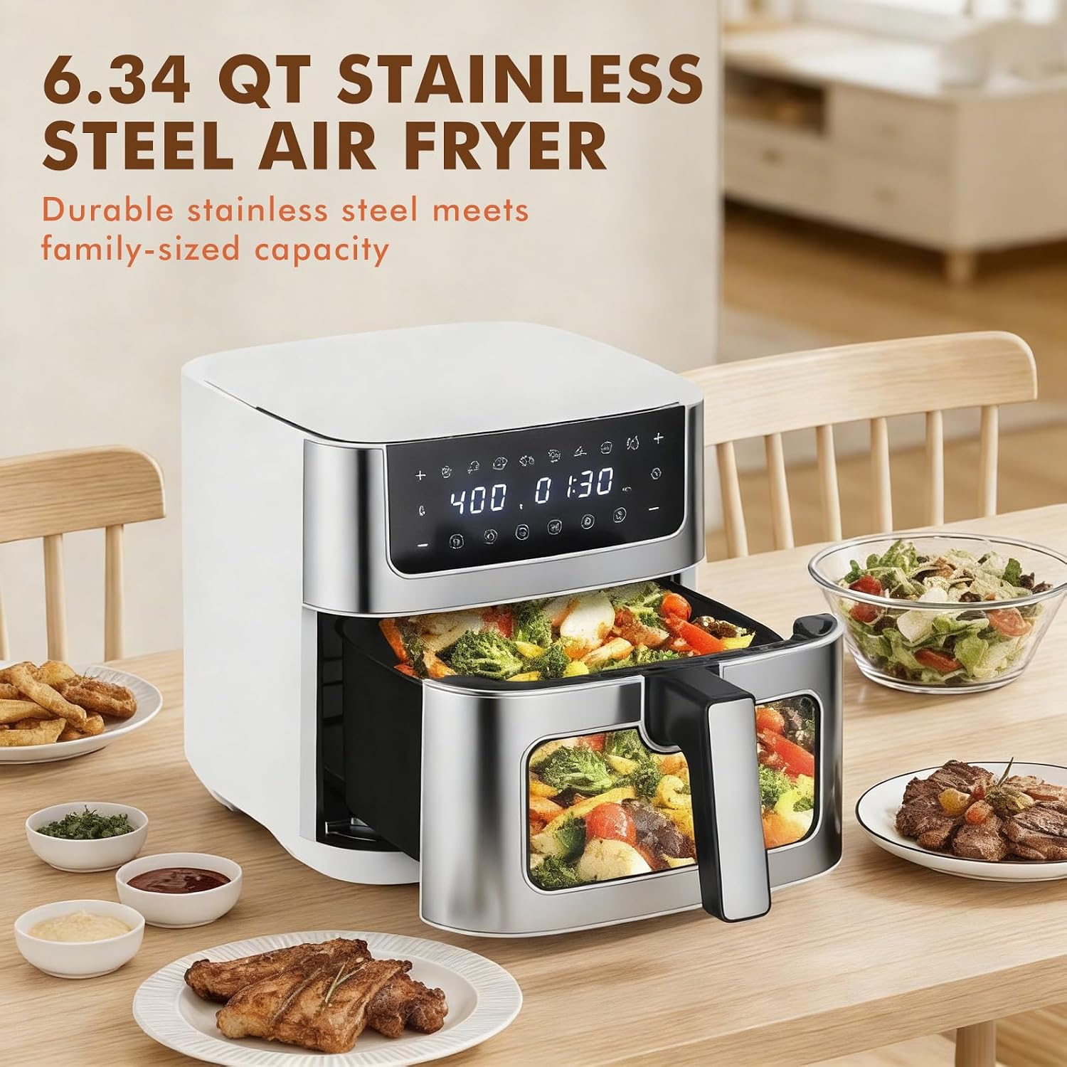 Detalle de Sweetcrispy Air Fryer 6.34QT