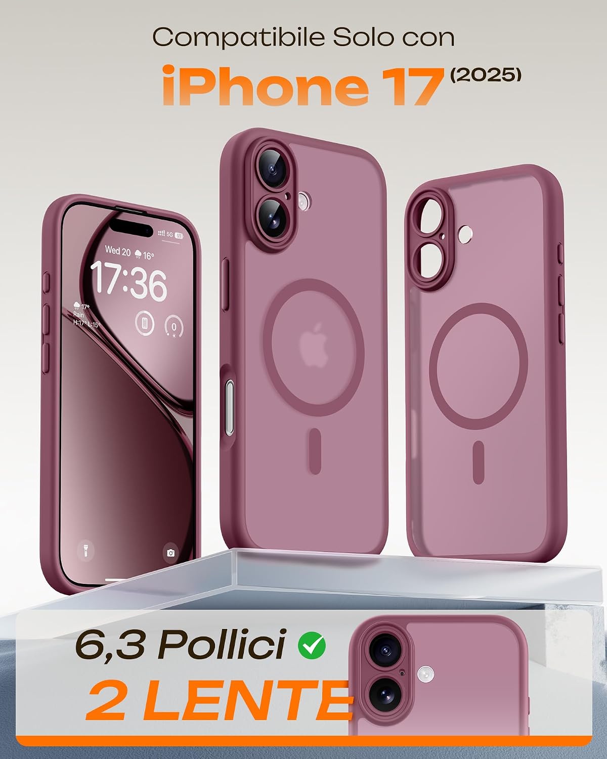 Thumbnail 1 de TOCOL Cover Magnetica iPhone 17 6,3 Pollic
