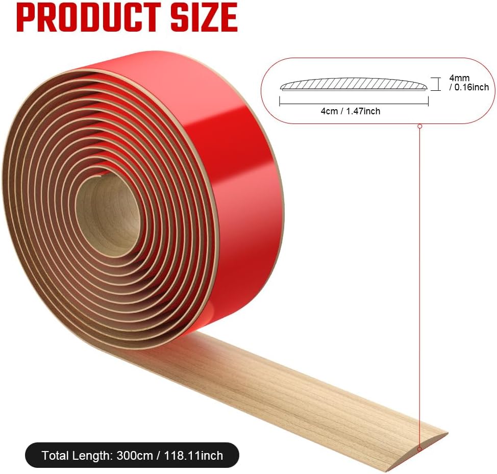 Detalle 2 de Flintronic 4 cm laminate threshold strip for joins 🛠