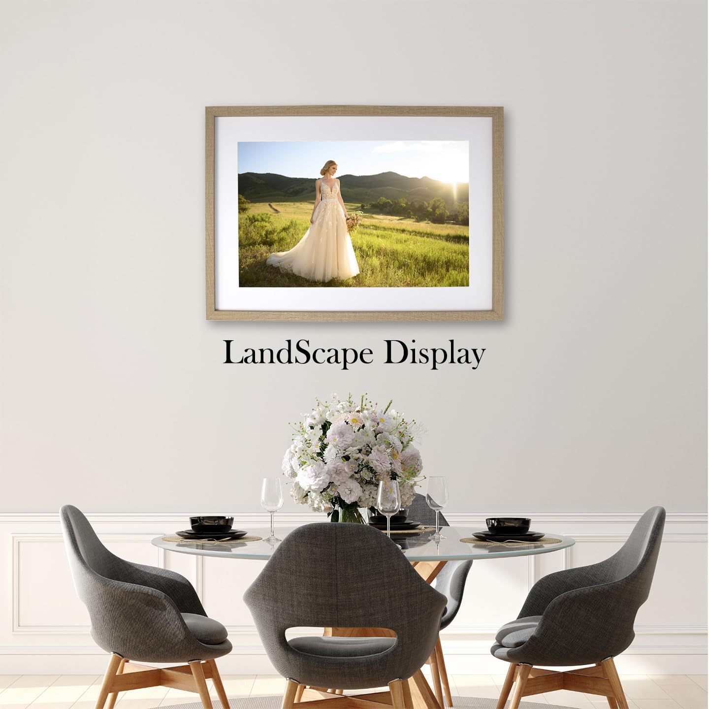 Thumbnail 4 de YiPinYin 40x60cm Wooden Picture Frame Set