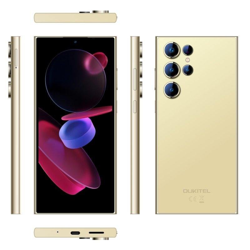 Detalle de Oukitel C61 Pro, móvil 4G con pantalla de 6,88 pulgadas y 256 GB