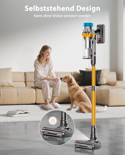 Detalle de JRFYHFT Akku Staubsauger Kabellos 55KPa/650W – 70 Minuten Laufzeit