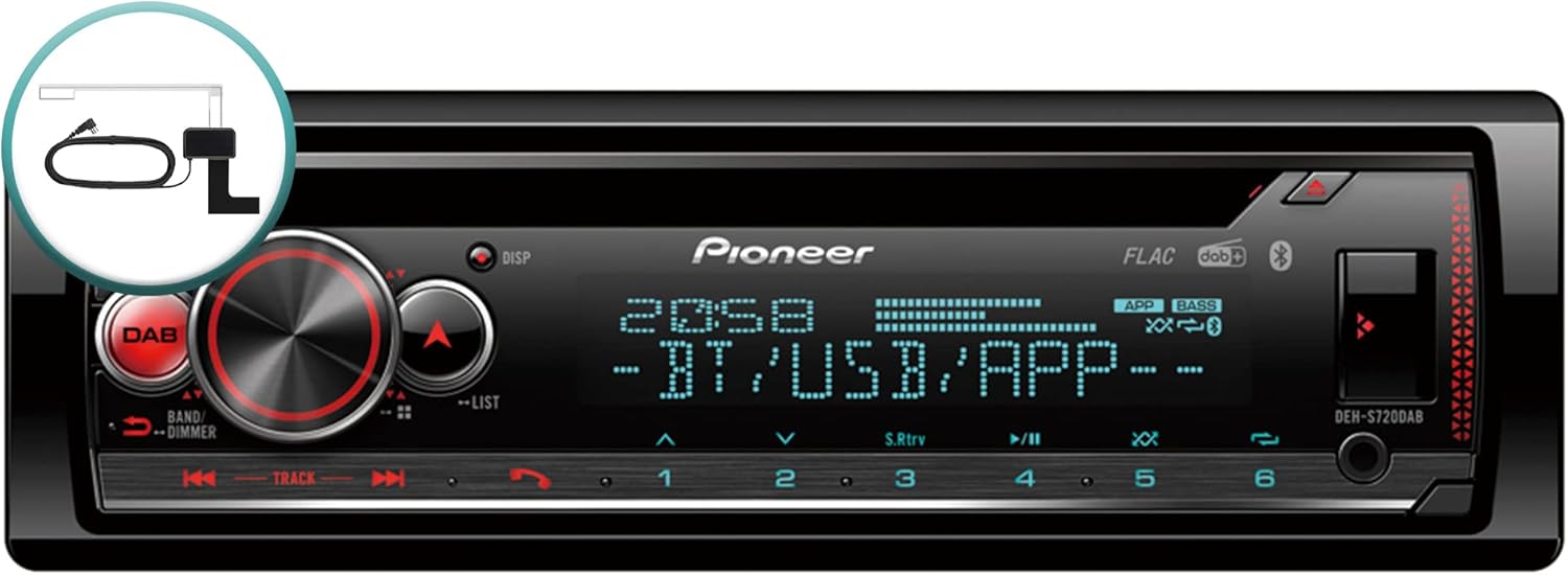 Detalle 2 de Pioneer DEH-S720DAB-AN Autoradio 1-DIN