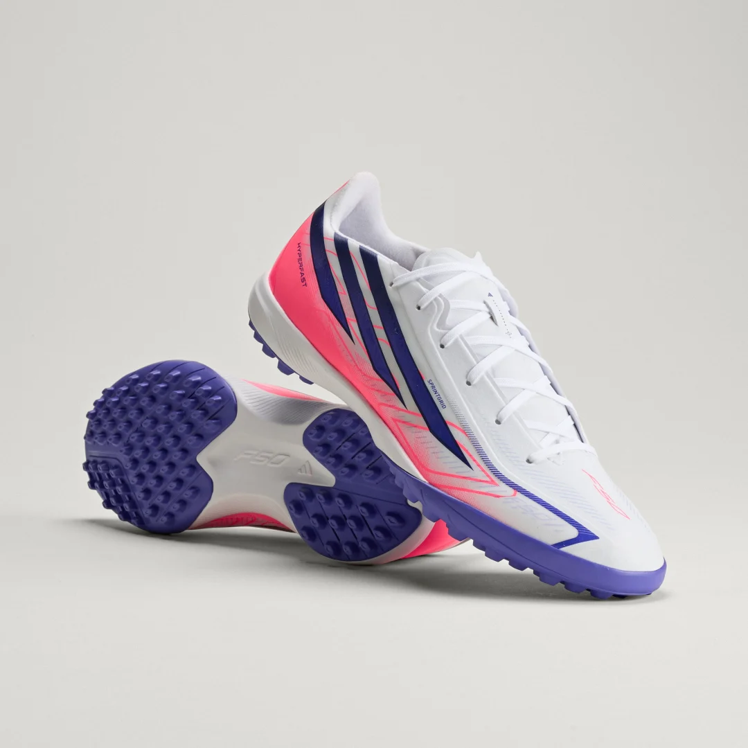 Detalle de Adidas Bota de fútbol F50 Hyperfast League moqueta - Blanco