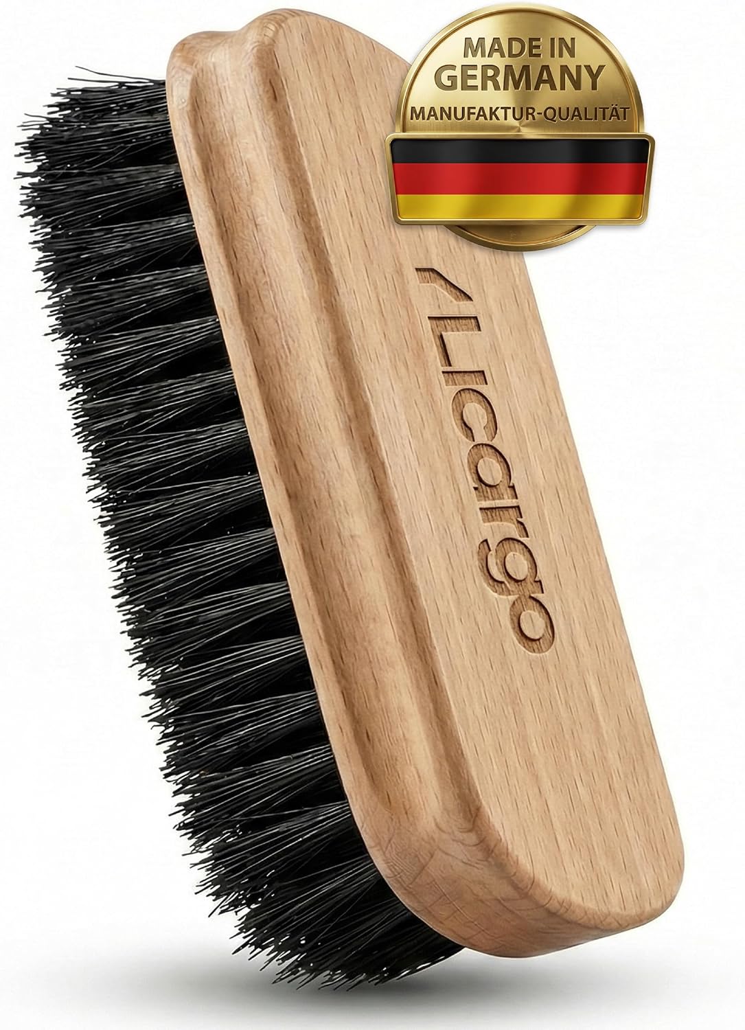 Detalle de LICARGO Textil- & Lederbürste Auto (Made in Germany) – weiche Polsterbürste für Autositze, Alcantara, Teppich & mehr