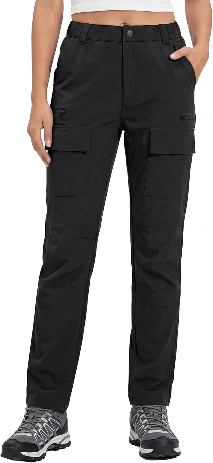Thumbnail 6 de GymBrave Pantalone da Trekking Donna Estate: Cargo Elasticizzato Impermeabile con Tasche Zippate