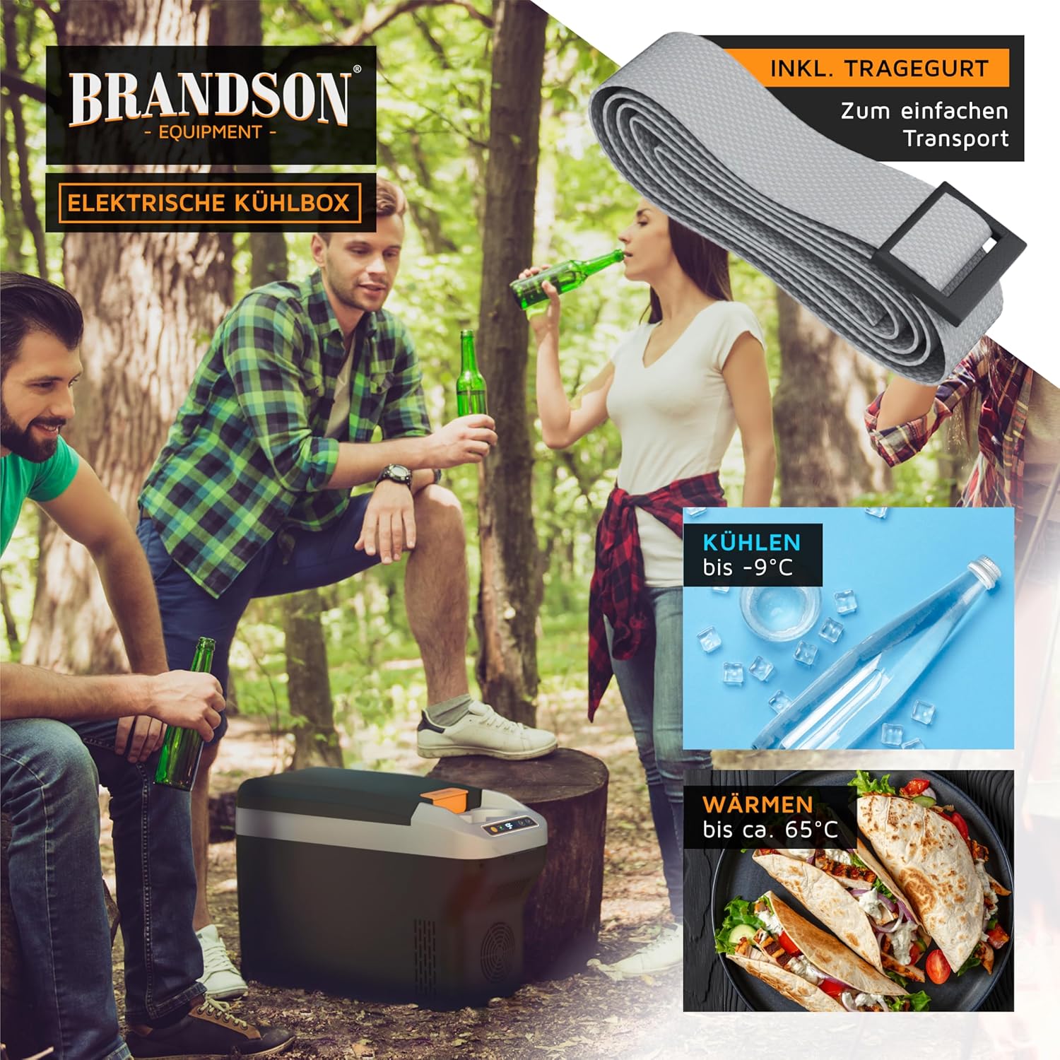 Thumbnail 5 de Brandson Kühlbox elektrisch 10L – flexibel nutzbar, kühlt und wärmt
