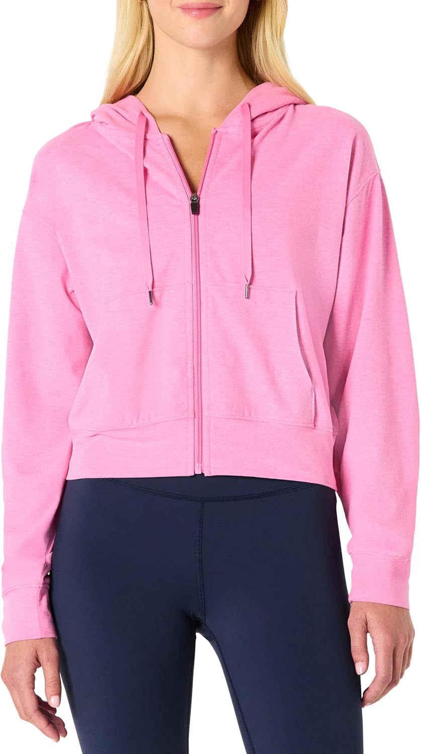 Detalle de Amazon Essentials Women's Athletic Cropped Zip-Up Hoodie