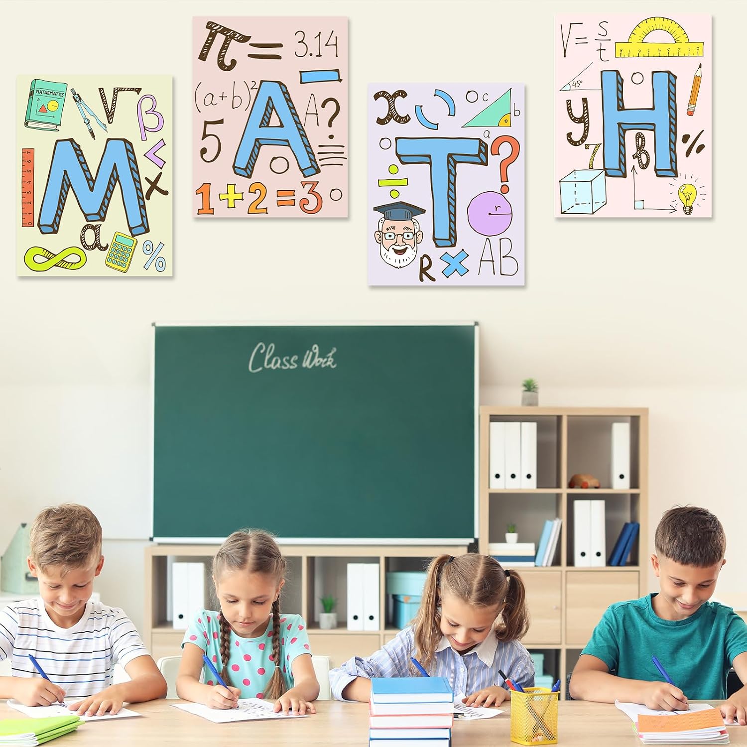 Thumbnail 4 de Math Learning Posters, Cardstock