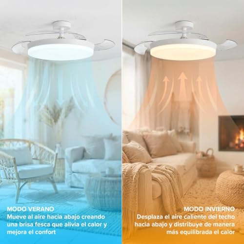 Thumbnail 4 de 3NOD CONCEPT OVA Ventilador de Techo con Luz, Blanco