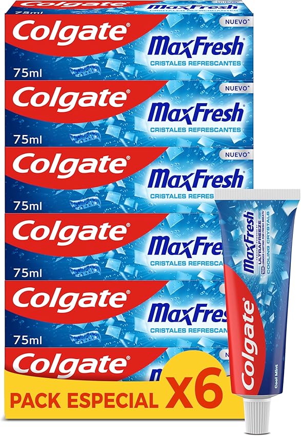 Colgate Max White Cristales 6 x 75 ml pasta dental 🪥