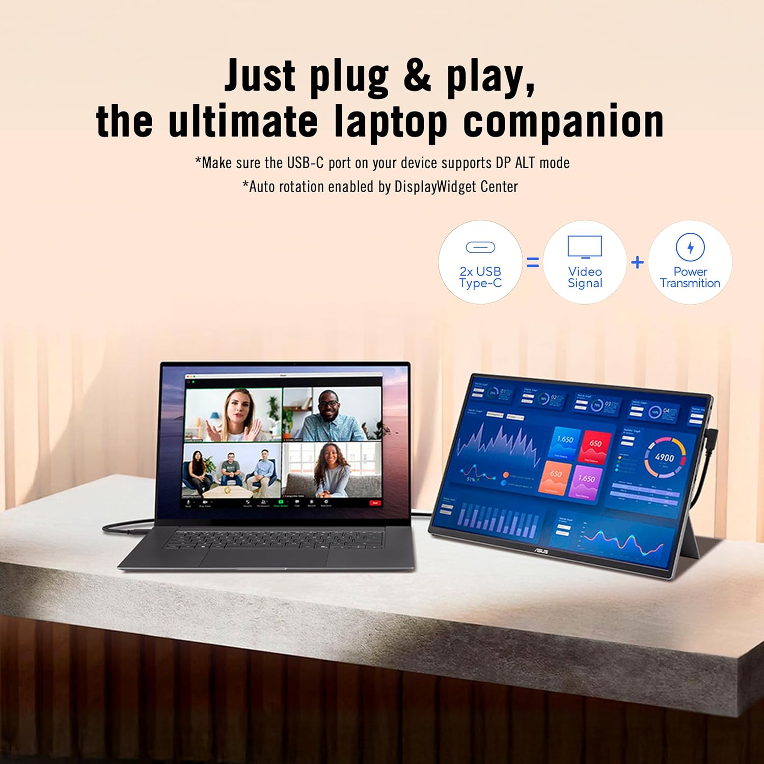 Detalle 2 de ASUS ZenScreen OLED MQ16FC 16-Inch Portable Monitor