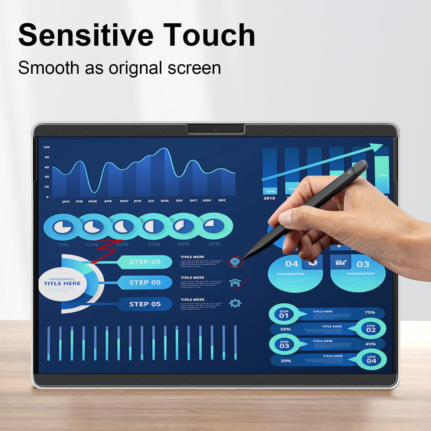 Detalle de STARY Magnetic Privacy Screen for 13-inch Surface Pro 8/9/10/11/X