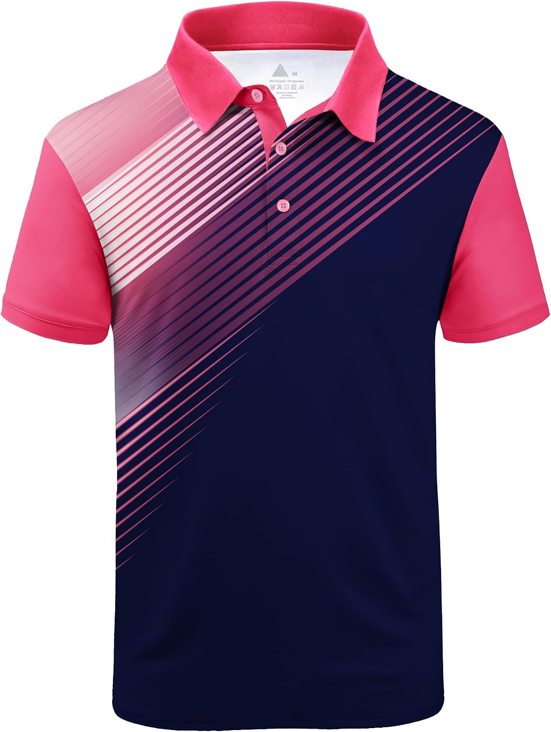Detalle de ZITY Men’s Golf Shirt Short Sleeve – Moisture-Wicking Performance Polo