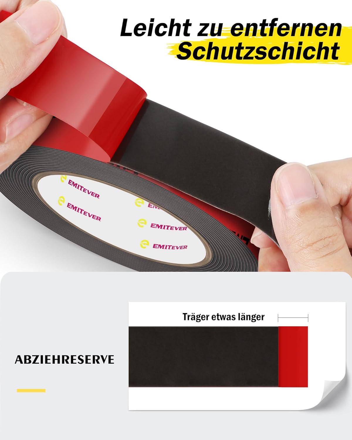Detalle 2 de Emitever Doppelseitiges Klebeband 5 m