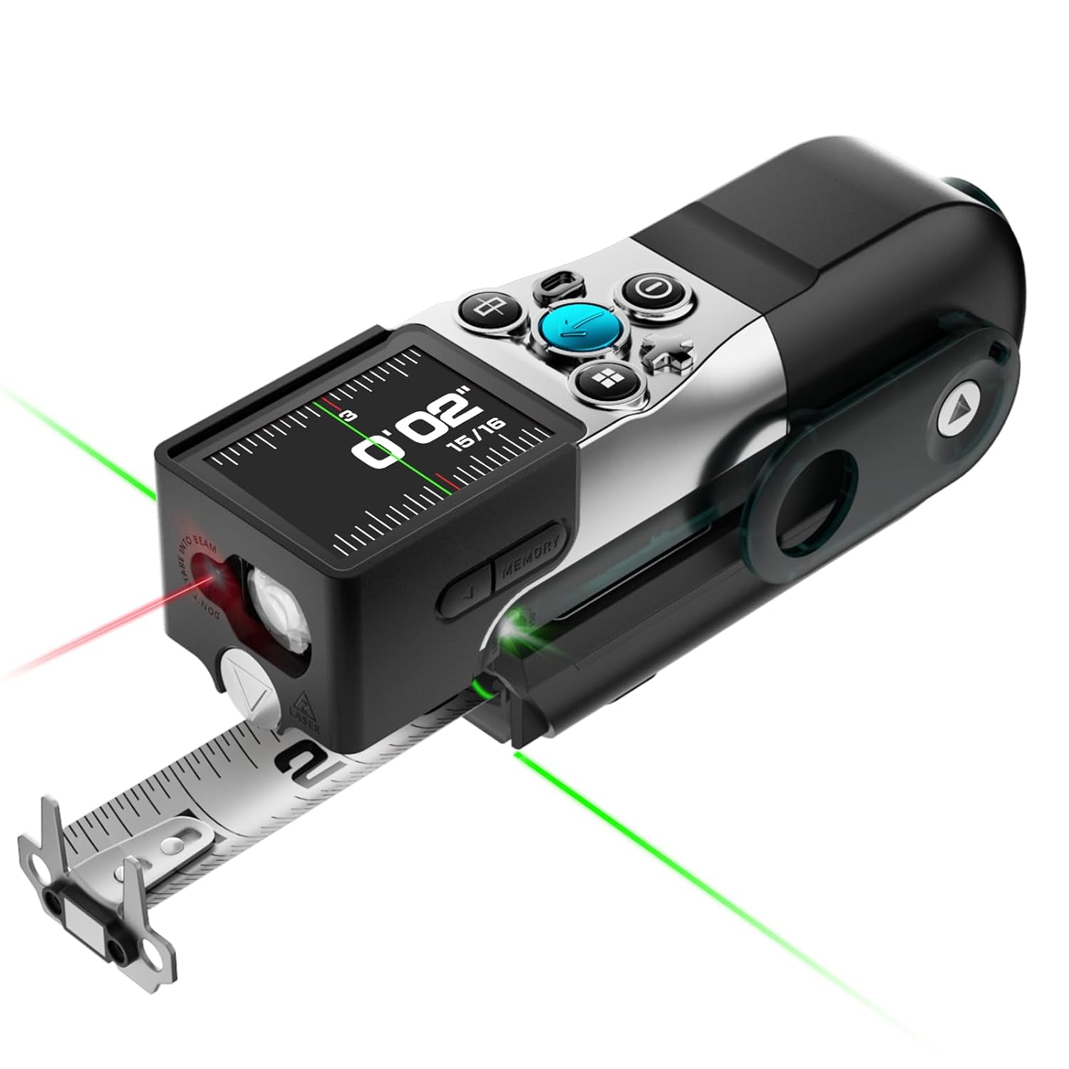 Detalle de MiLESEEY XTAPE1 Digital Tape Measure with Laser – Precision, Pro-Grade App Sync