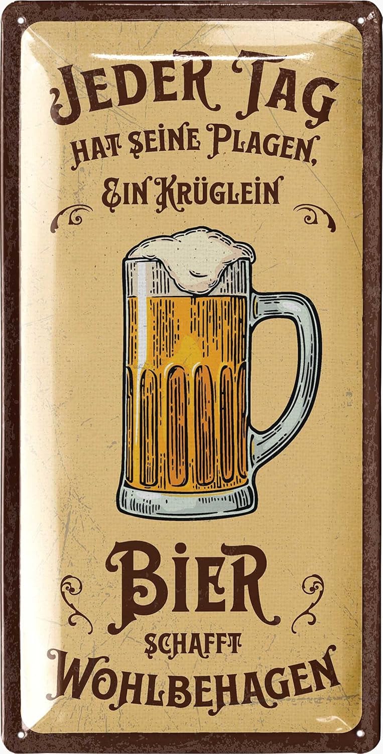 Thumbnail 6 de LANOLU Retro Blechschild 16x32cm