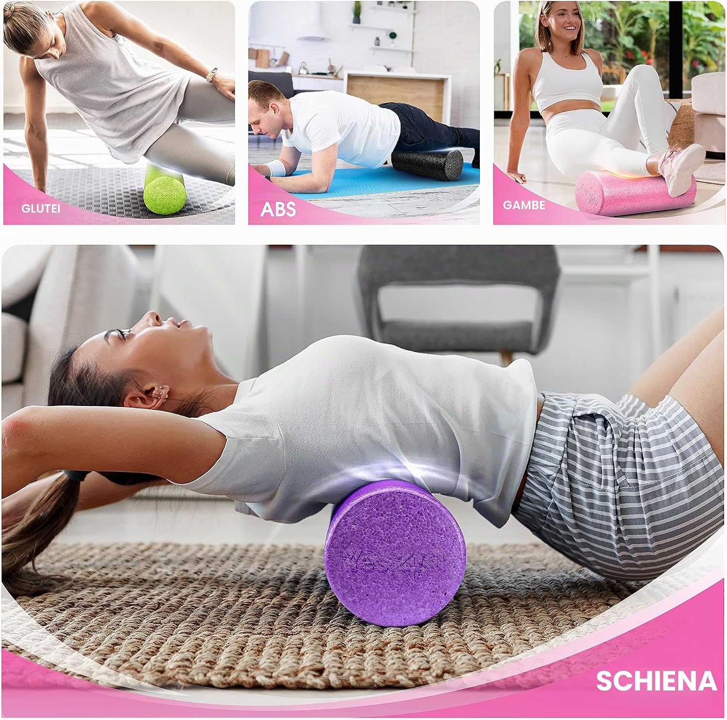 Detalle de Yes4All Rullo Schiuma Tondo in EPP ad Alta Densità – 30, 45, 60 e 90 cm